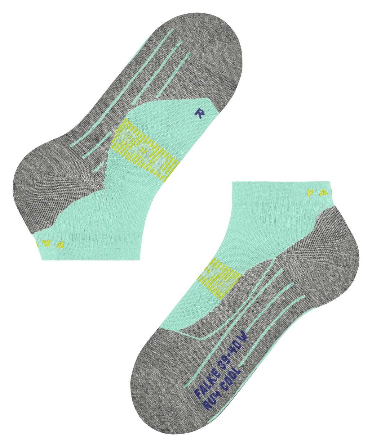 Sports Socks Falke RU4 Endurance Cool Short Running Short sock Damskie Zielone | BYGINM-702