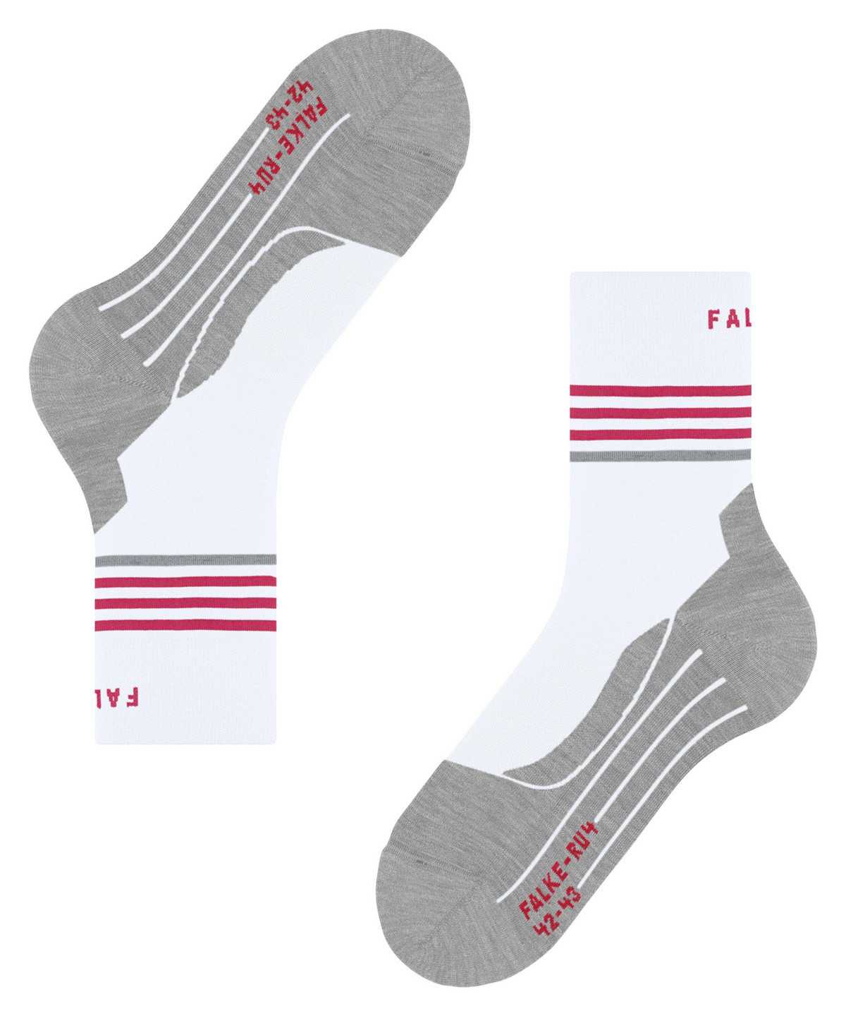 Sports Socks Falke RU4 Endurance Reflect Running Socks Damskie Białe | SXERDZ-765