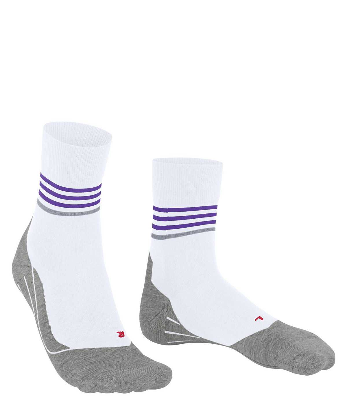 Sports Socks Falke RU4 Endurance Reflect Running Socks Damskie Białe | NFXOED-657