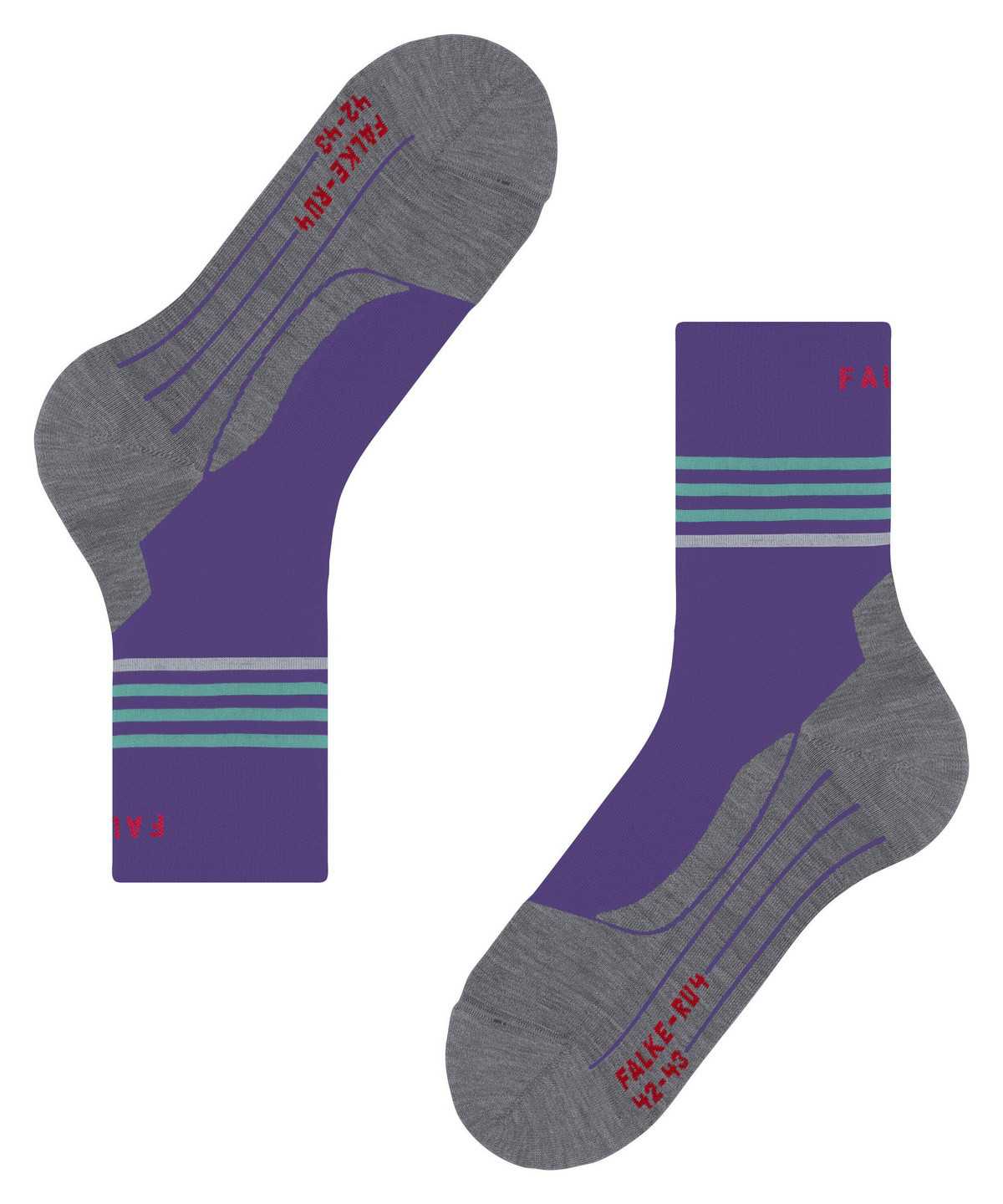 Sports Socks Falke RU4 Endurance Reflect Running Socks Damskie Fioletowe | TKZSVF-021