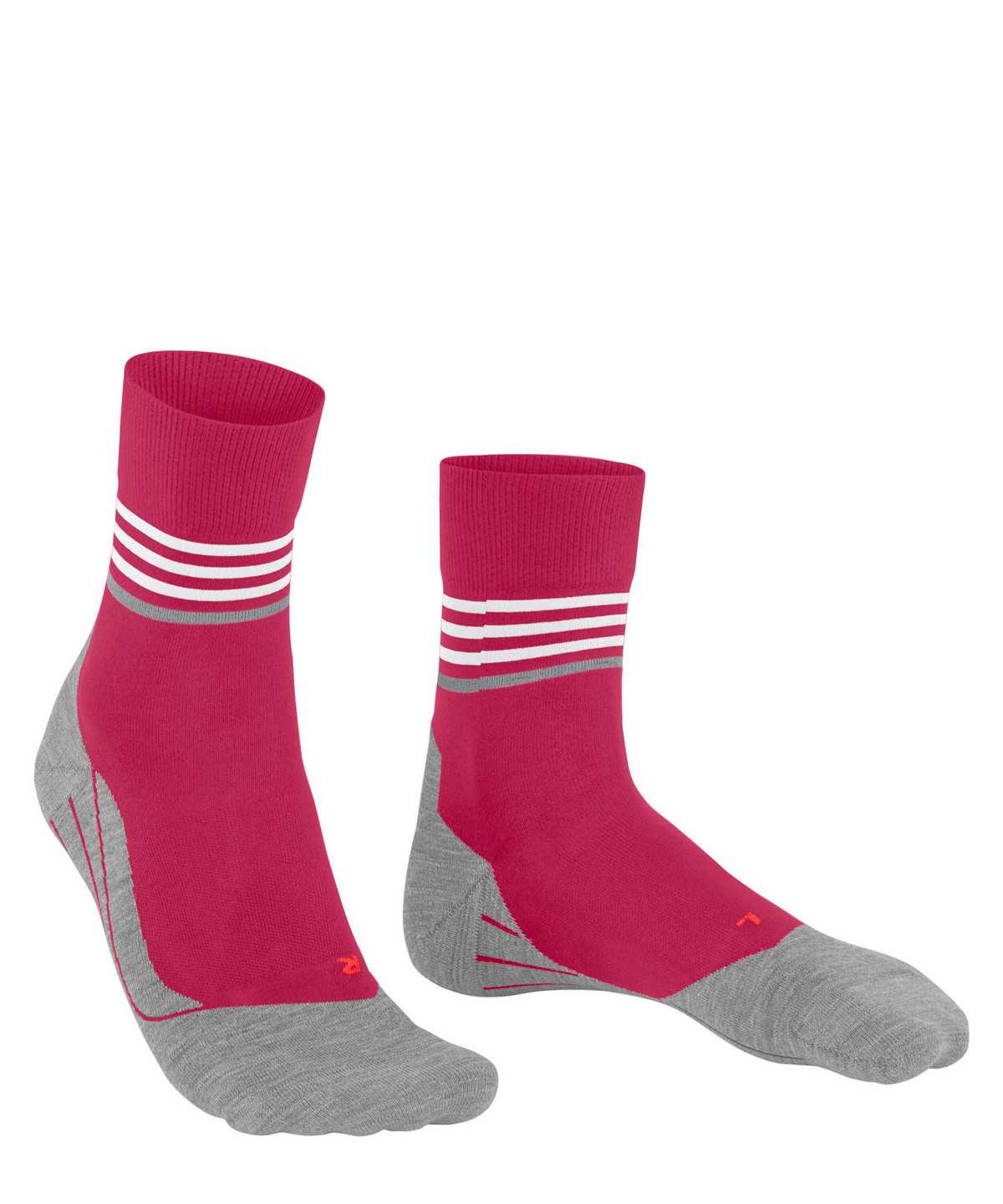 Sports Socks Falke RU4 Endurance Reflect Running Socks Damskie Czerwone | JPEITG-810