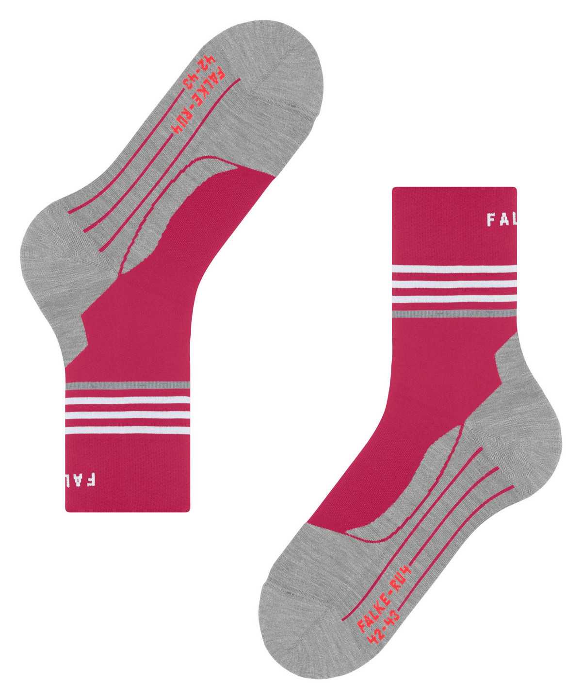 Sports Socks Falke RU4 Endurance Reflect Running Socks Damskie Czerwone | JPEITG-810