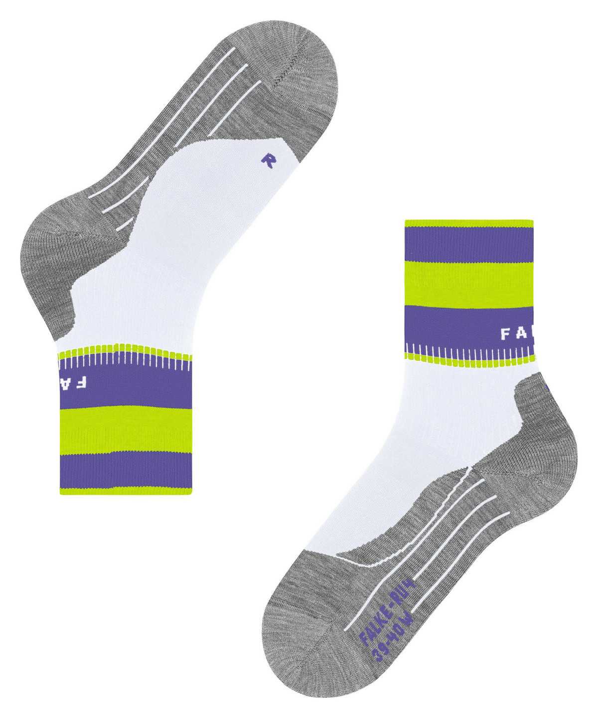 Sports Socks Falke RU4 Endurance Running Socks Damskie Białe | ZRYDXJ-890