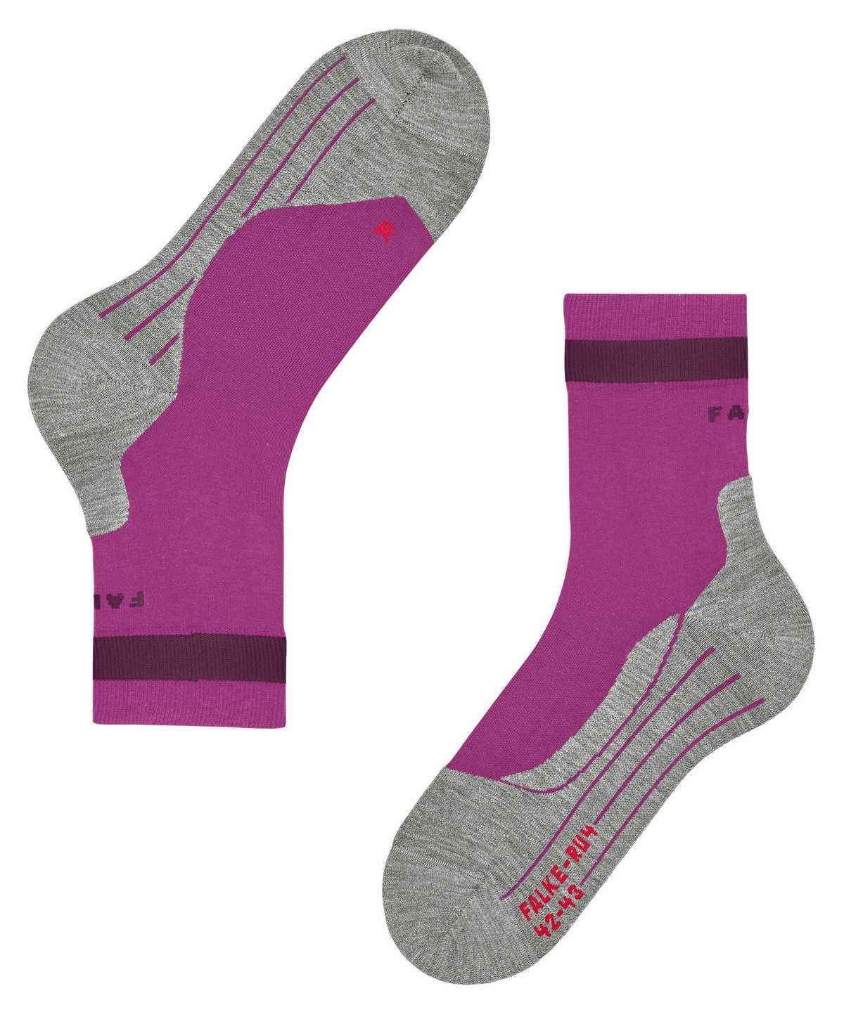 Sports Socks Falke RU4 Endurance Running Socks Damskie Różowe | SQMCJR-532