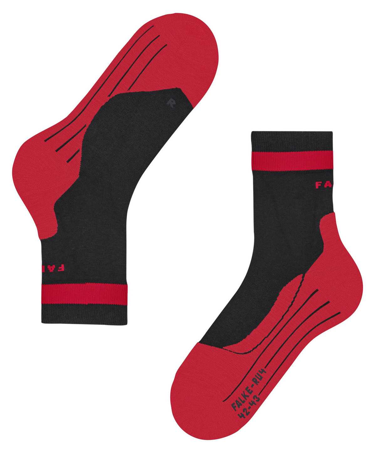 Sports Socks Falke RU4 Endurance Running Socks Damskie Czarne | HIXEZU-468