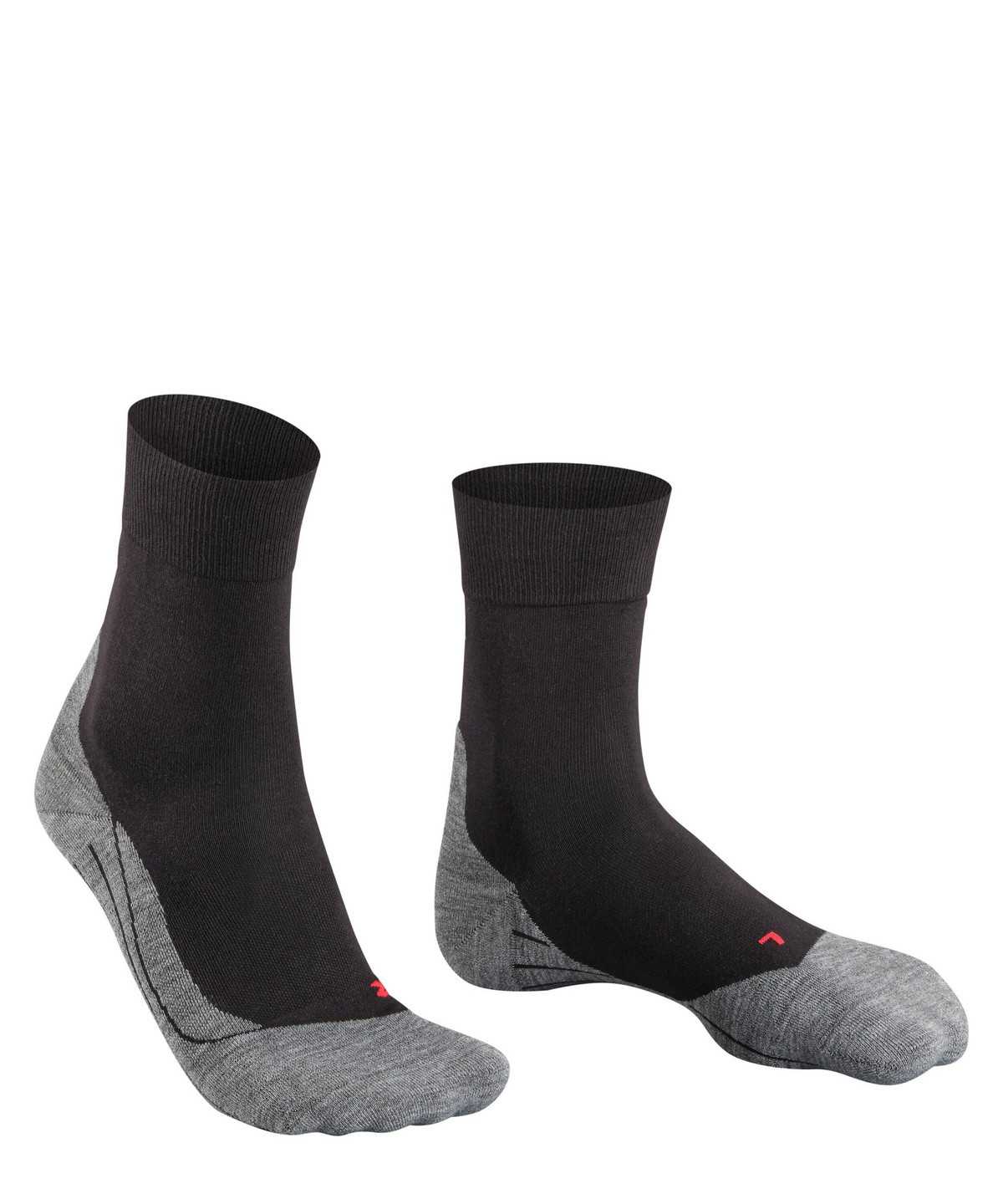 Sports Socks Falke RU4 Endurance Running Socks Damskie Czarne | QSBNEO-276