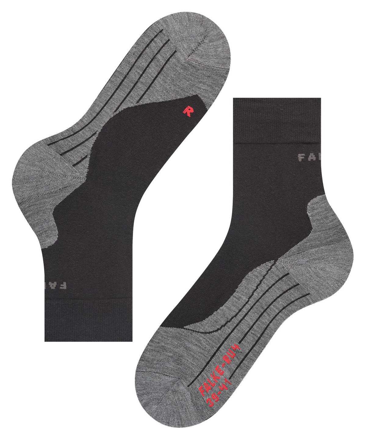 Sports Socks Falke RU4 Endurance Running Socks Damskie Czarne | QSBNEO-276