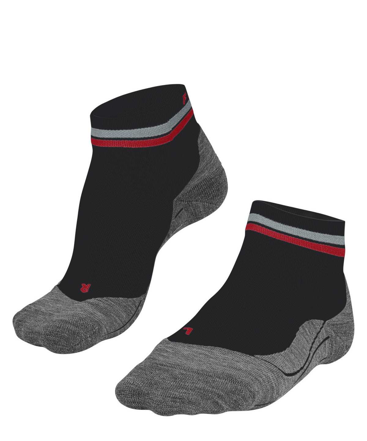 Sports Socks Falke RU4 Endurance Short Reflect Running Short sock Damskie Czarne | UJNVIO-561