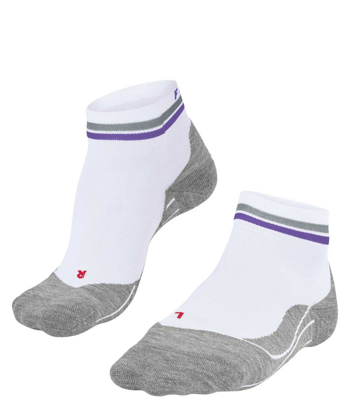 Sports Socks Falke RU4 Endurance Short Reflect Running Short sock Damskie Białe | UVDZSH-279