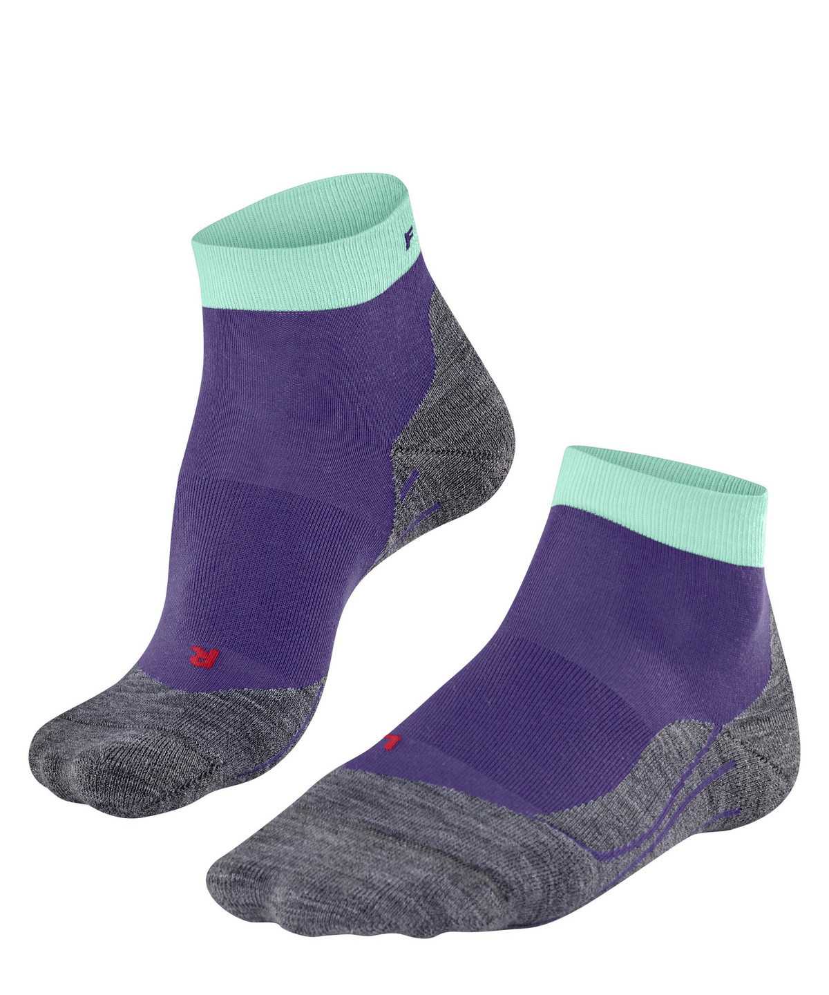 Sports Socks Falke RU4 Endurance Short Running Short sock Damskie Fioletowe | SPRHGV-103