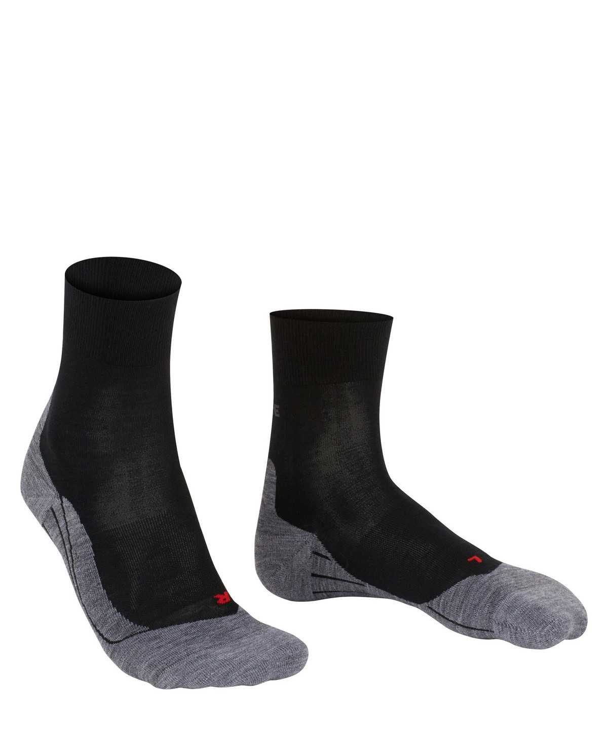 Sports Socks Falke RU4 Endurance Wool Running Socks Damskie Czarne | BAQZEL-236