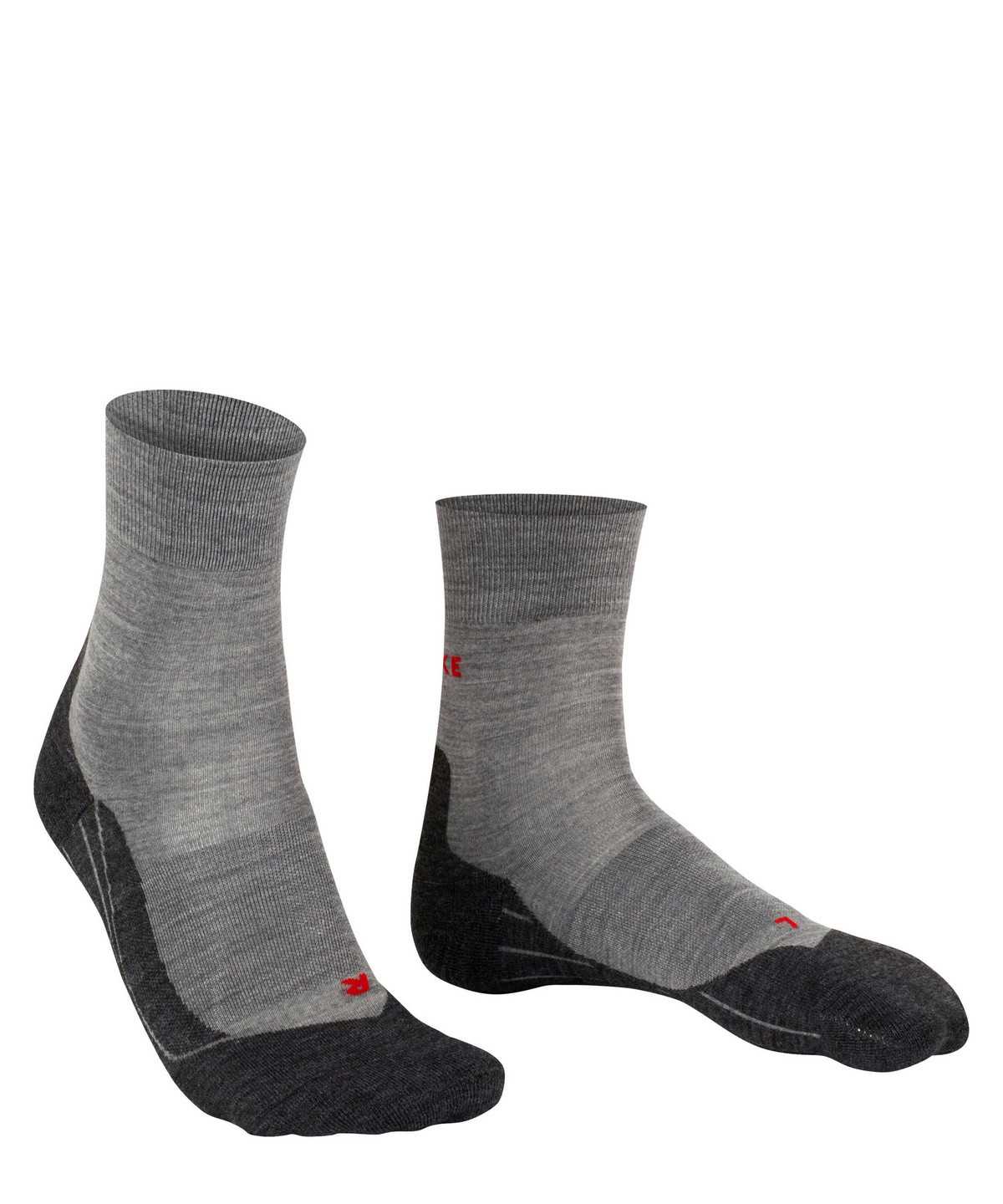 Sports Socks Falke RU4 Endurance Wool Running Socks Damskie Szare | MSXLOR-368