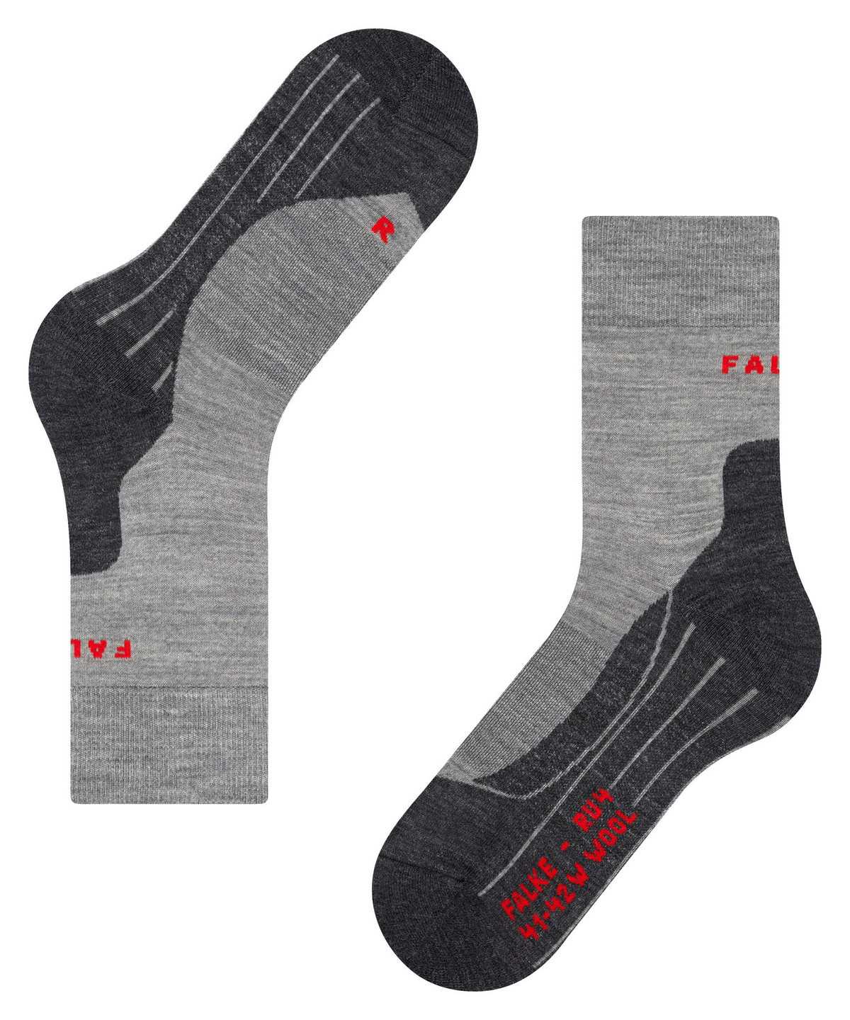 Sports Socks Falke RU4 Endurance Wool Running Socks Damskie Szare | MSXLOR-368