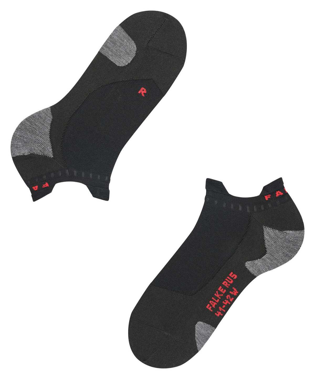 Sports Socks Falke RU5 Race Invisible Running Invisibles Damskie Czarne | ISGLJV-241