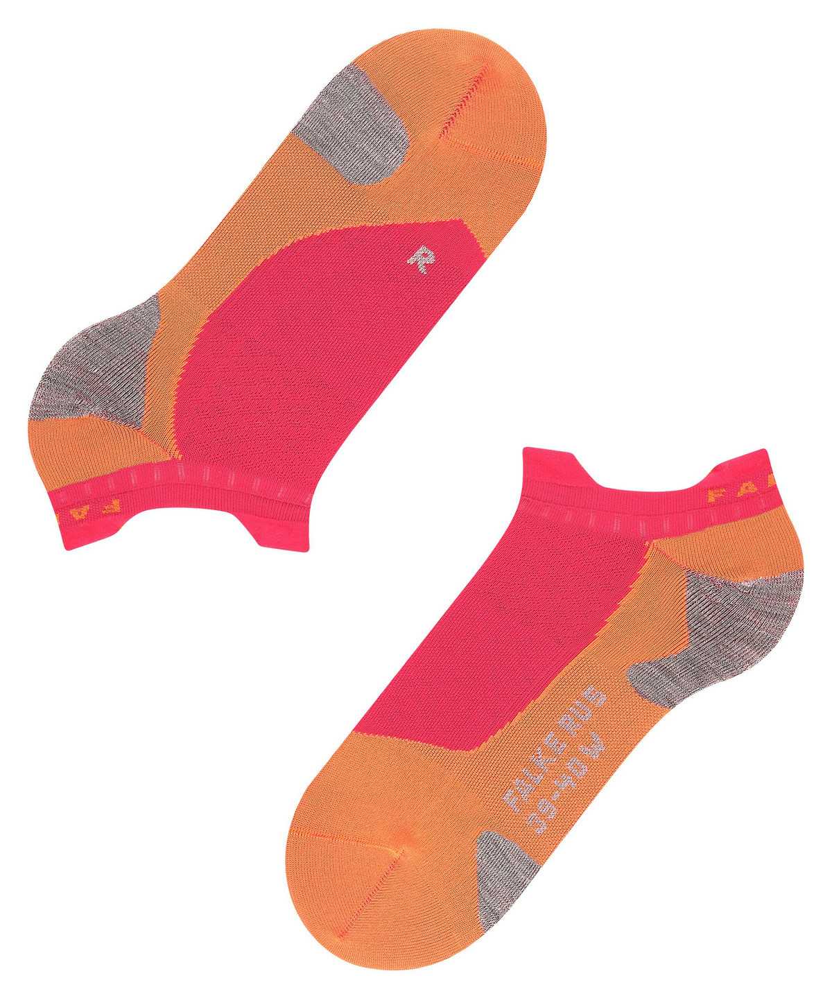 Sports Socks Falke RU5 Race Invisible Running Invisibles Damskie Czerwone | TXLIWU-296