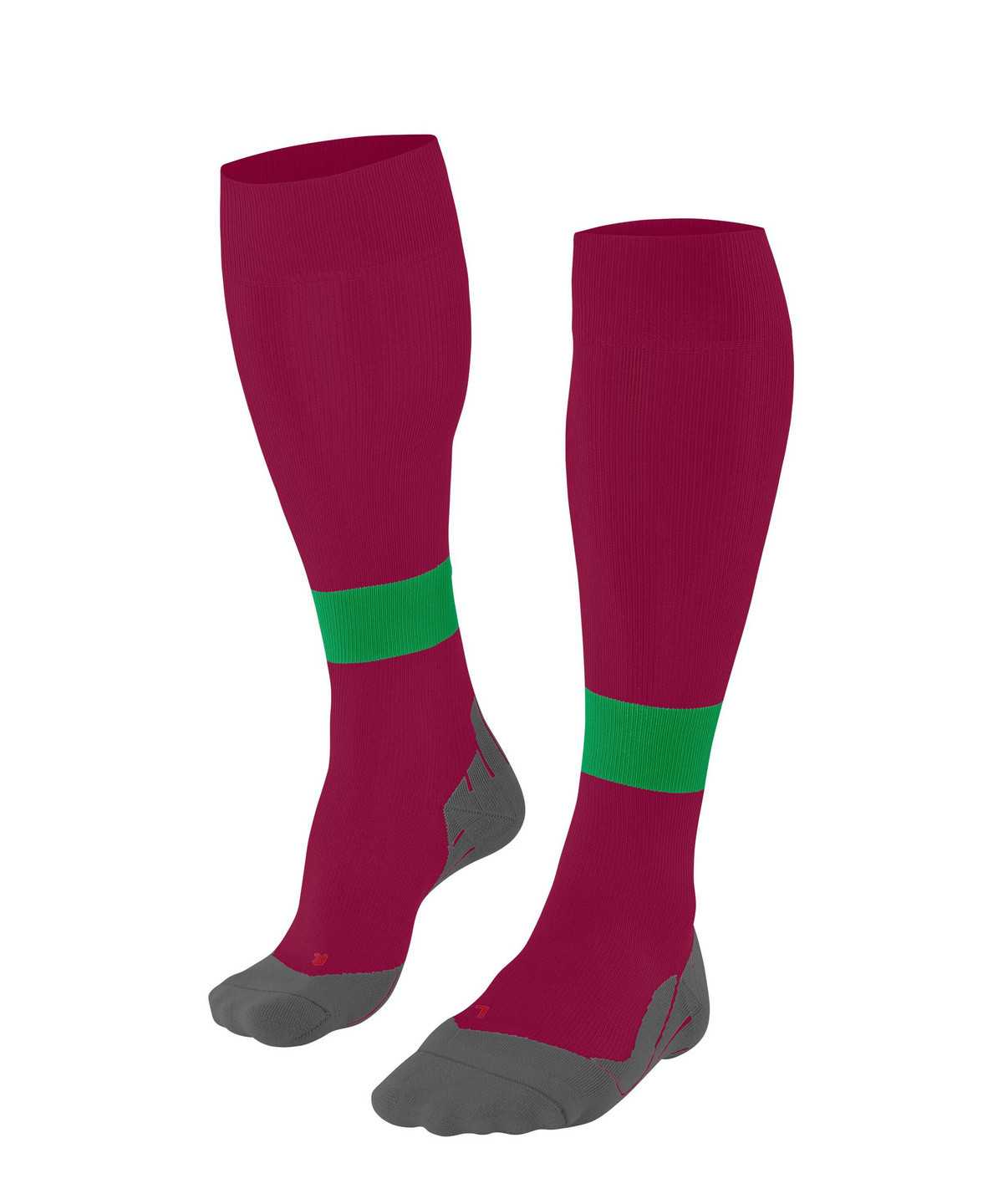 Sports Socks Falke RU Compression Energy Running Knee-high Socks Damskie Czerwone | IYBFUO-609