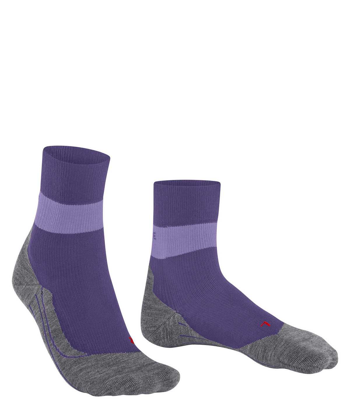 Sports Socks Falke RU Compression Stabilizing Running Socks Damskie Fioletowe | MSJXWE-091