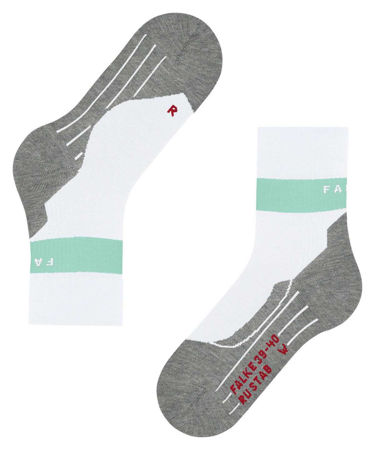 Sports Socks Falke RU Compression Stabilizing Running Socks Damskie Białe | UTGFJY-798