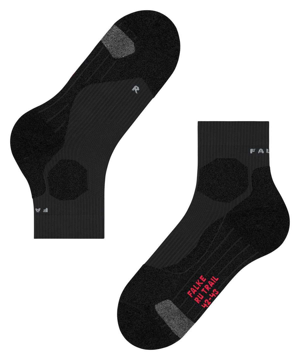 Sports Socks Falke RU Trail Grip Running Socks Damskie Czarne | FKSIHZ-753