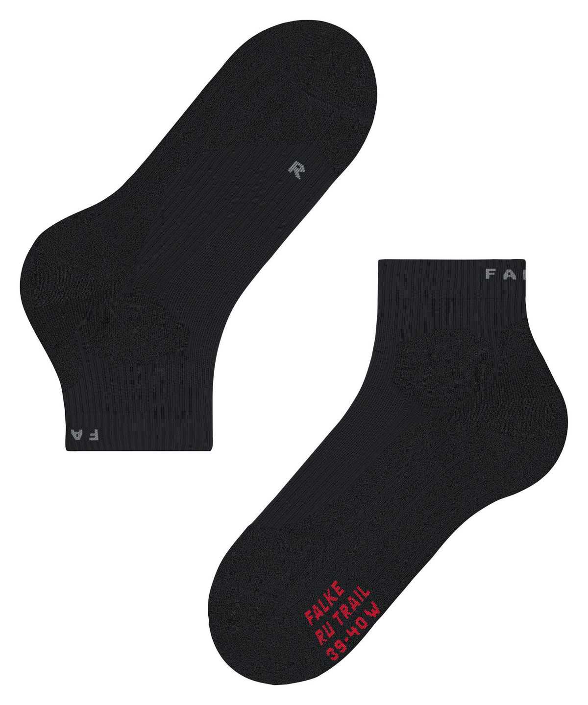 Sports Socks Falke RU Trail Running Socks Damskie Czarne | LFYHRG-803