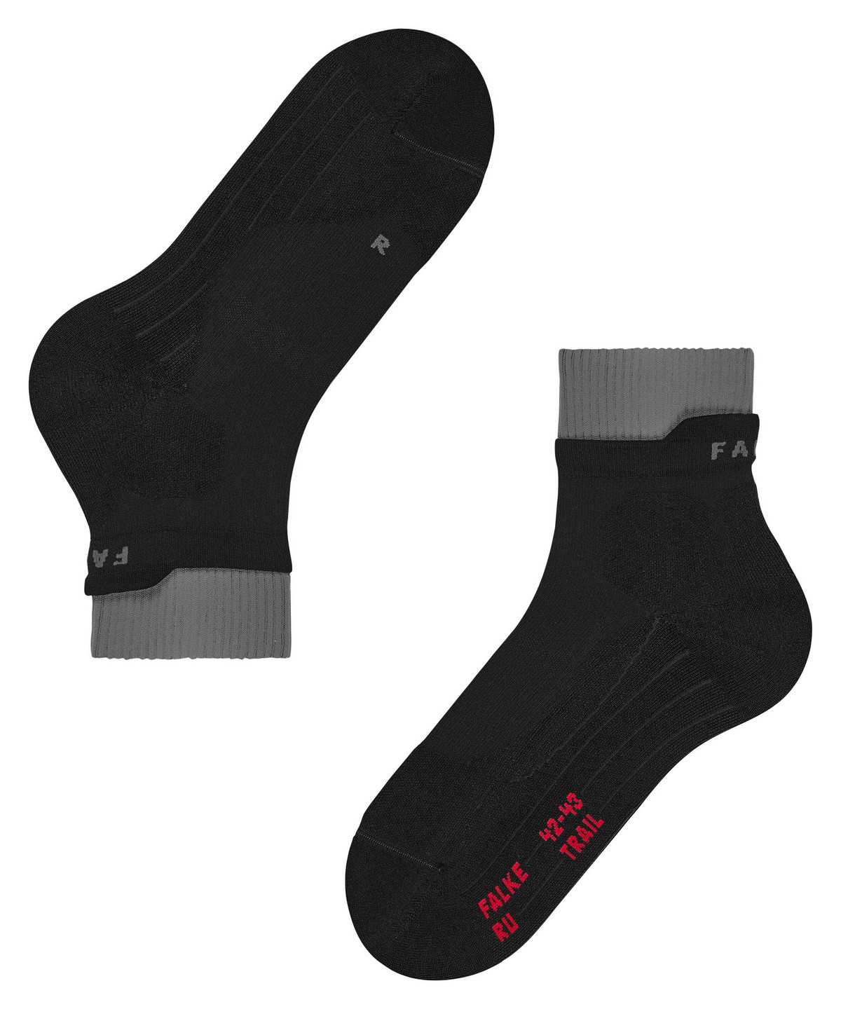 Sports Socks Falke RU Trail Running Socks Damskie Czarne | GHPUNO-674