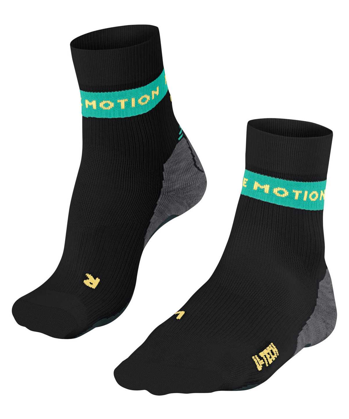 Sports Socks Falke RU True Motion Aion Running Socks Damskie Czarne | AOYSKU-392