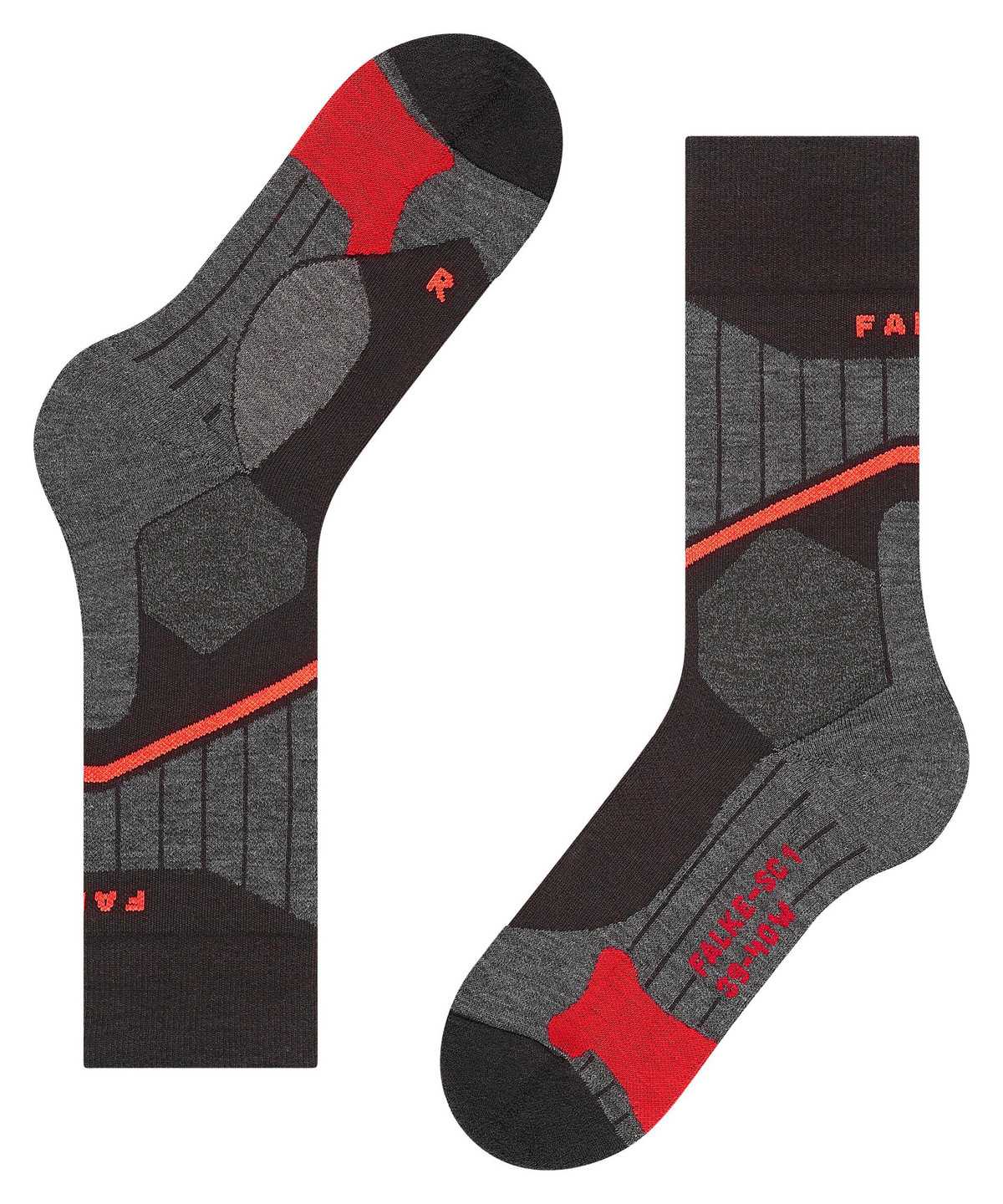 Sports Socks Falke SC1 Skiing Socks Damskie Czarne | FPOGYX-910