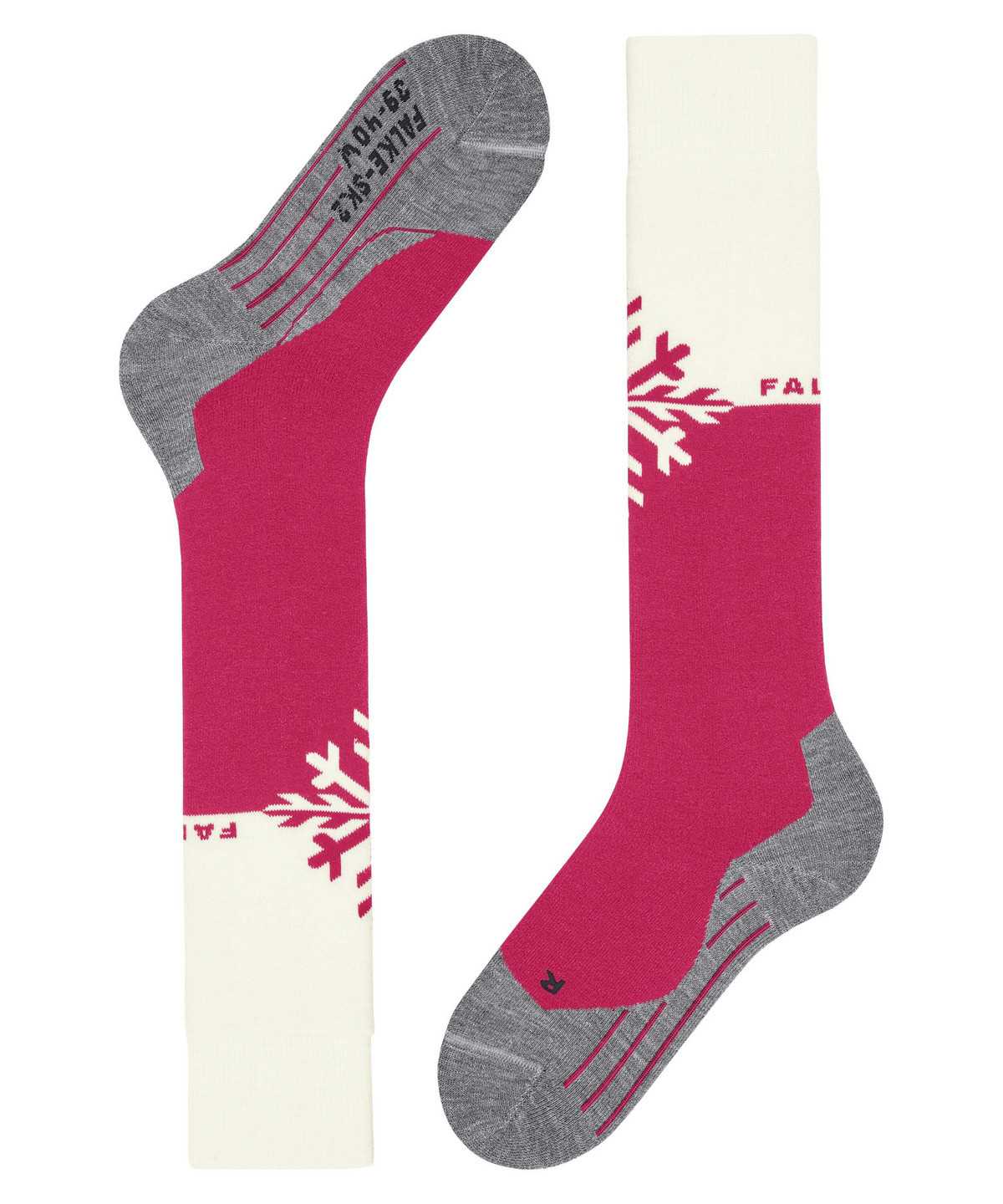 Sports Socks Falke SK2 Intermediate Skiing Knee-high Socks Damskie Czerwone | CJOYKE-074