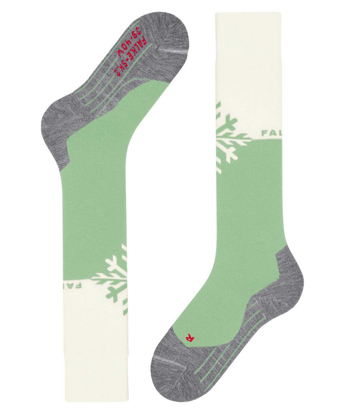 Sports Socks Falke SK2 Intermediate Skiing Knee-high Socks Damskie Zielone | YMETWF-015