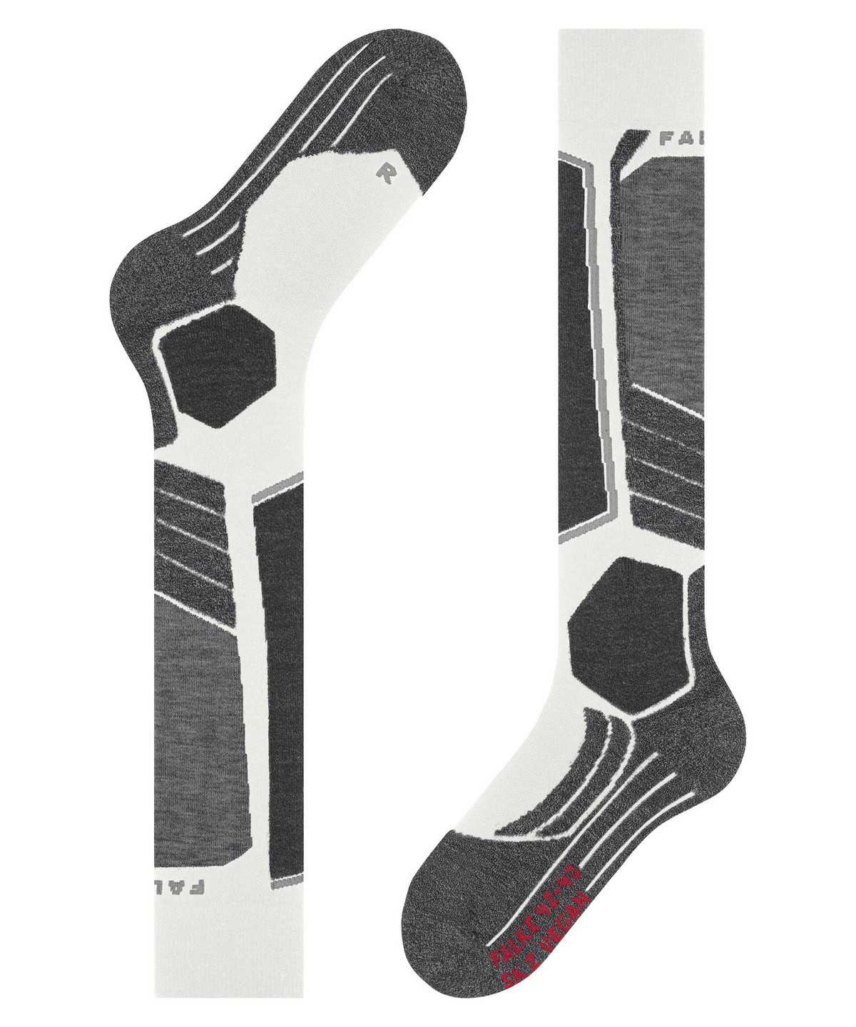 Sports Socks Falke SK2 Intermediate Vegan Skiing Knee-high Socks Damskie Białe | DJRGYM-504