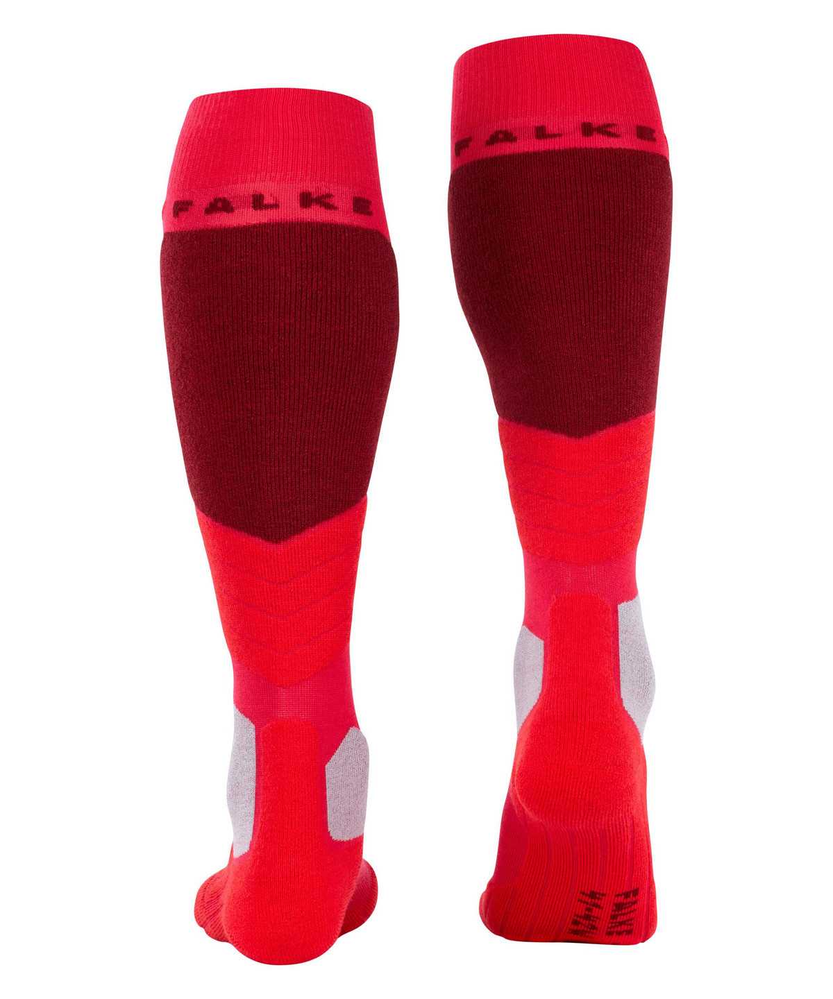 Sports Socks Falke SK2 Intermediate Wool Skiing Knee-high Socks Damskie Czerwone | LJKCGV-138