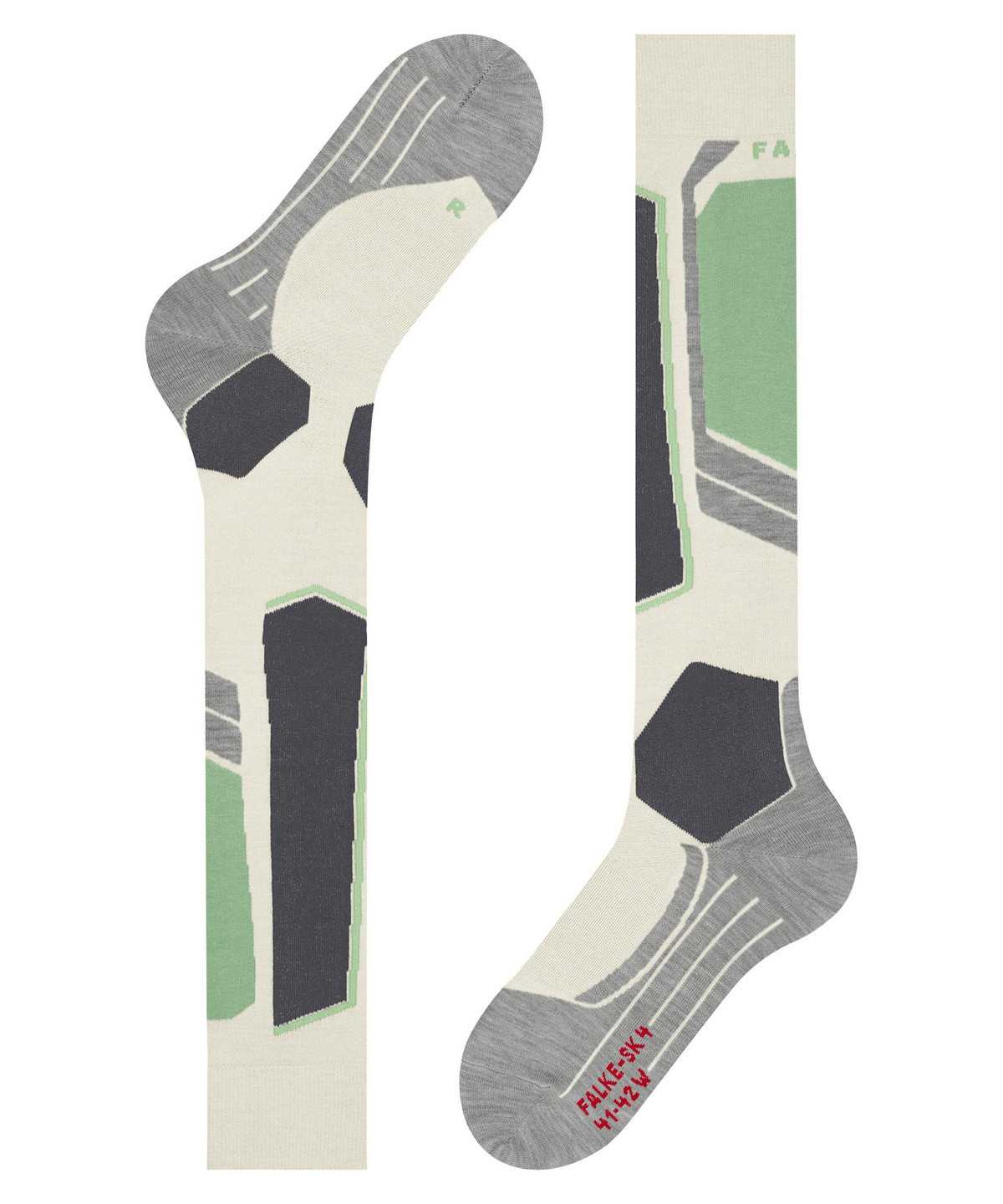 Sports Socks Falke SK4 Advanced Skiing Knee-high Socks Damskie Białe | LHFBGO-485