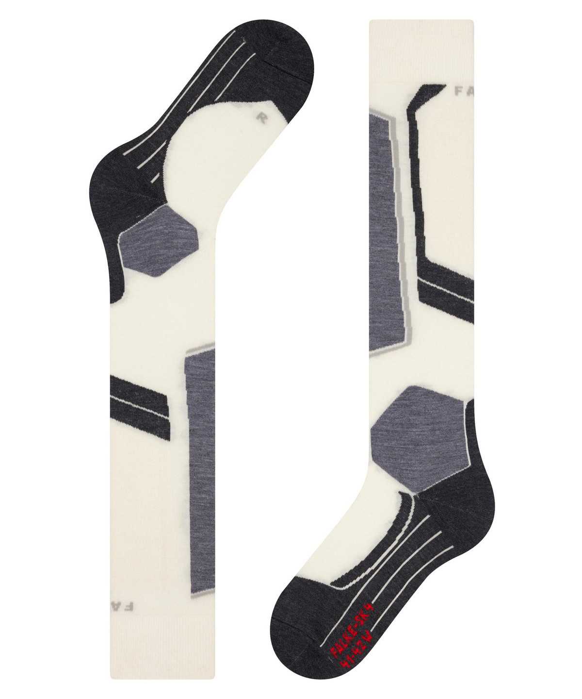 Sports Socks Falke SK4 Advanced Skiing Knee-high Socks Damskie Białe | ZJQEPD-126