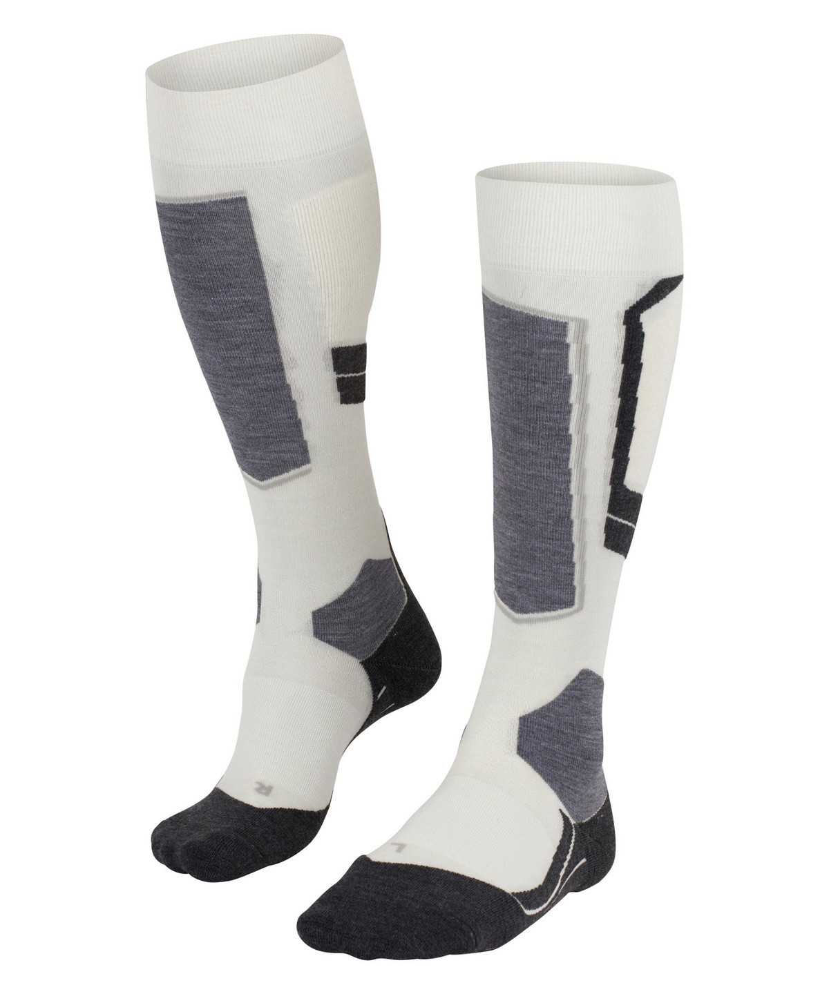 Sports Socks Falke SK4 Advanced Skiing Knee-high Socks Damskie Białe | ZJQEPD-126