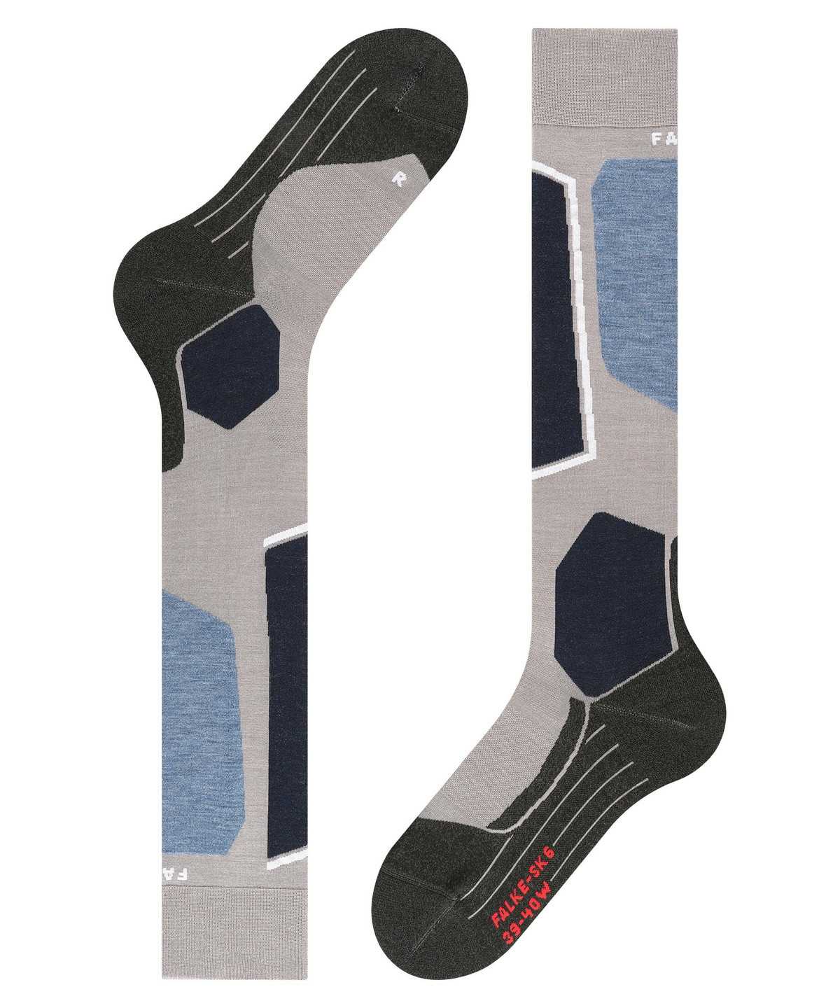 Sports Socks Falke SK6 Pro Skiing Knee-high Socks Damskie Szare | HGRUJX-095