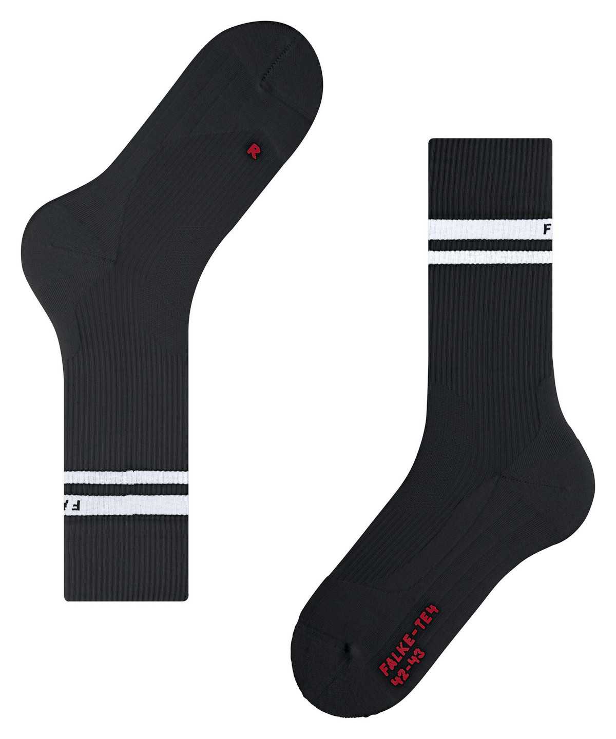 Sports Socks Falke TE4 Classic Tennis Socks Damskie Czarne | MVELOU-186