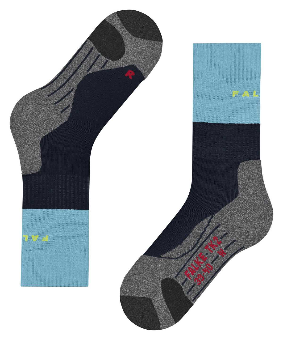 Sports Socks Falke TK2 Explore Trekking Socks Damskie Niebieskie | ENCHWI-418