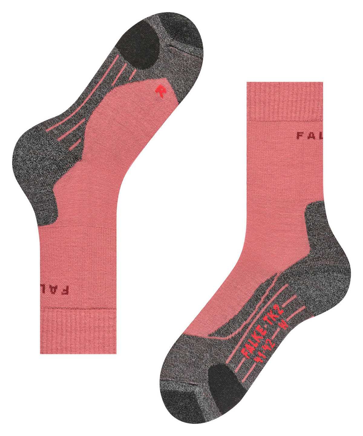 Sports Socks Falke TK2 Explore Trekking Socks Damskie Czerwone | MQDTLP-378