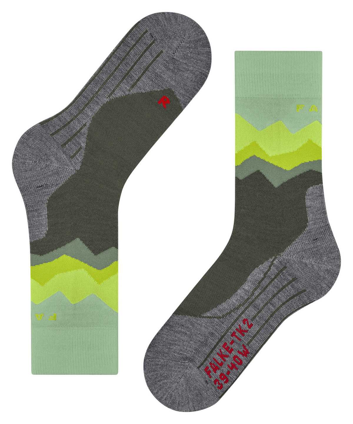 Sports Socks Falke TK2 Explore Trekking Socks Damskie Zielone | YCULRO-562