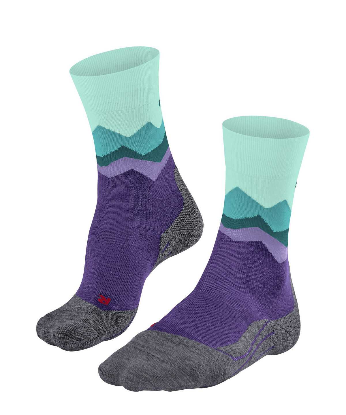 Sports Socks Falke TK2 Explore Trekking Socks Damskie Fioletowe | ZPRQAL-901