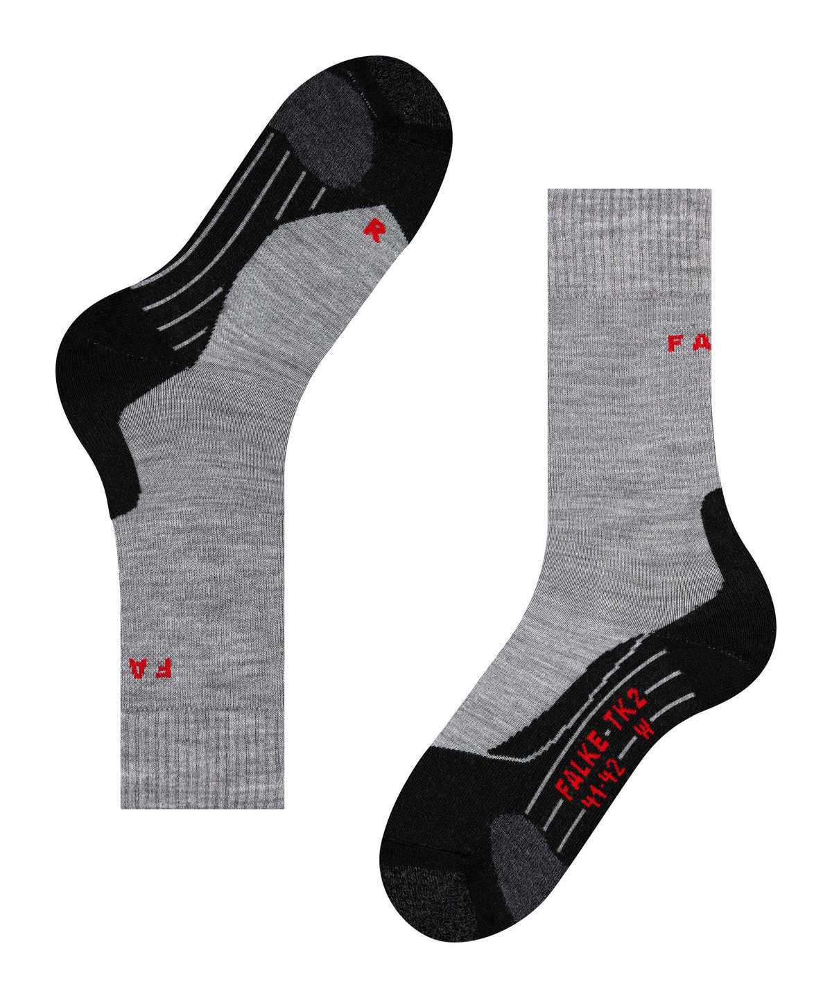 Sports Socks Falke TK2 Explore Trekking Socks Damskie Szare | RZYTWD-064