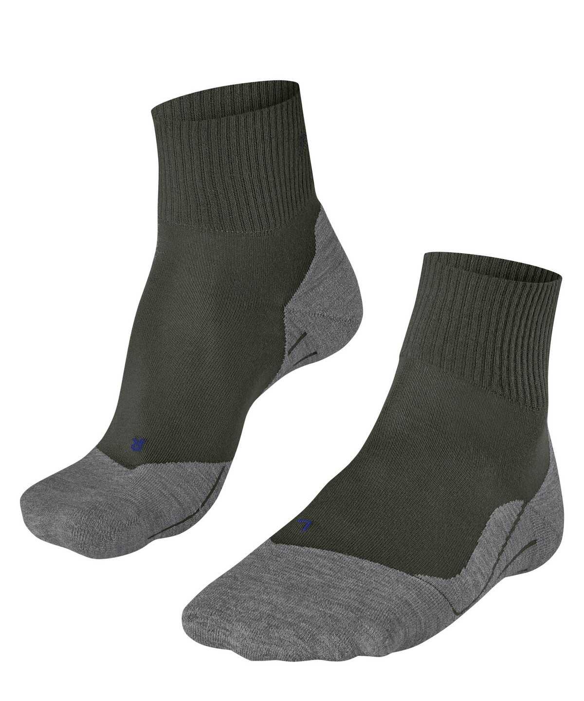 Sports Socks Falke TK5 Wander Cool Short Trekking Short sock Damskie Zielone | FVGQCA-423