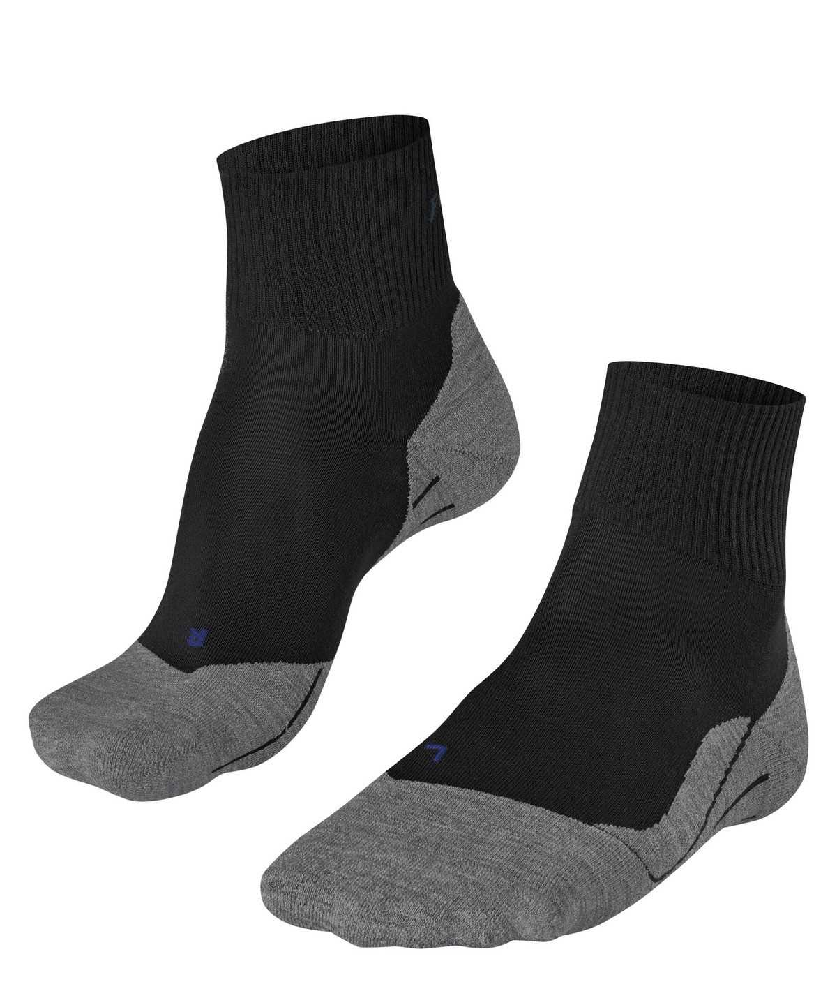 Sports Socks Falke TK5 Wander Cool Short Trekking Short sock Damskie Czarne | FQXUDO-584