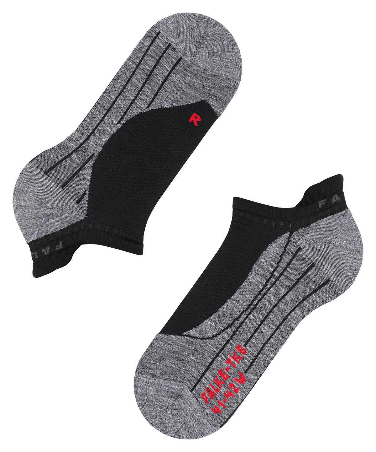 Sports Socks Falke TK5 Wander Invisible Trekking Invisibles Damskie Czarne | QOKGWE-739