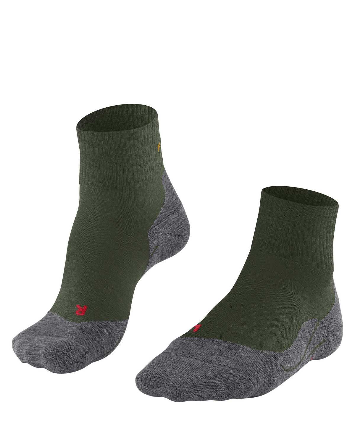 Sports Socks Falke TK5 Wander Short Trekking Short sock Damskie Zielone | SBADWL-951