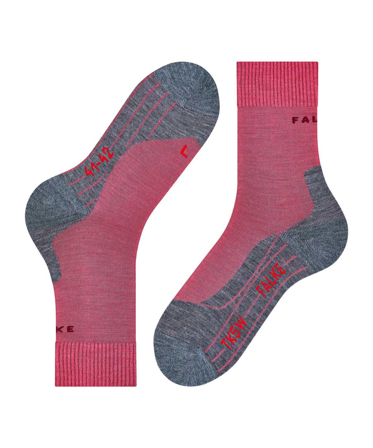 Sports Socks Falke TK5 Wander Trekking Socks Damskie Czerwone | UOCDEA-129