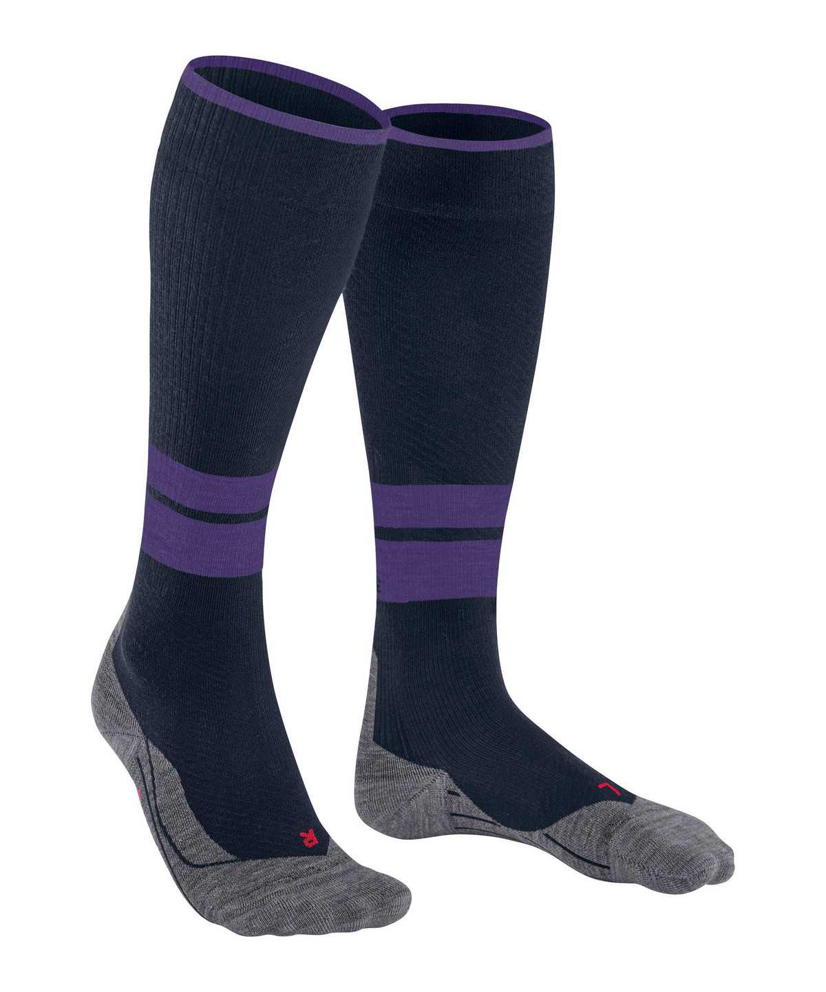 Sports Socks Falke TK Compression Energy Trekking Knee-high Socks Damskie Niebieskie | IVLBEM-563