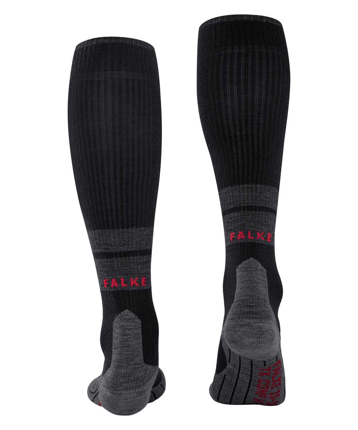 Sports Socks Falke TK Compression Energy Trekking Knee-high Socks Damskie Czarne | HODFRM-146