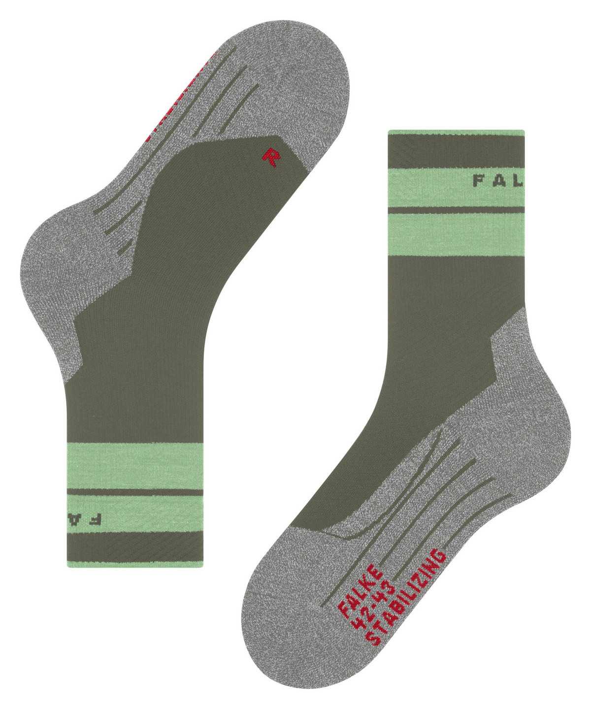 Sports Socks Falke TK Stabilizing Trekking Socks Damskie Zielone | FCAKSV-147