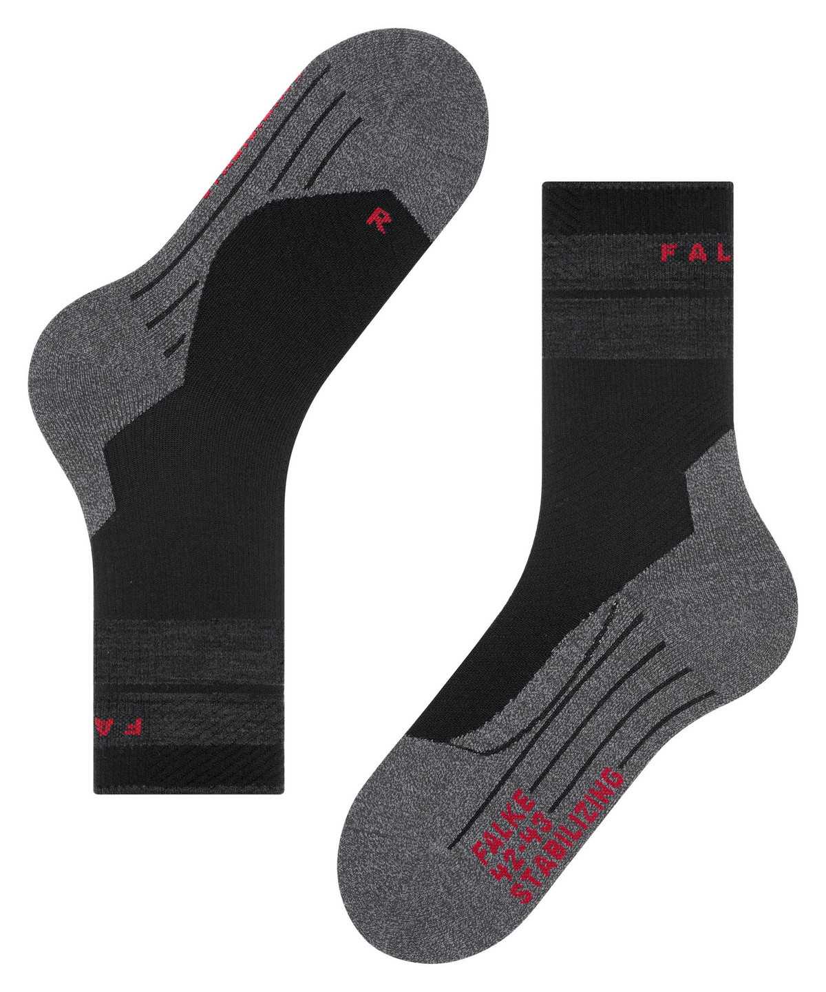 Sports Socks Falke TK Stabilizing Trekking Socks Damskie Czarne | MROZDE-985